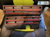 Supercharged Hemi Engine Cover Overlay Decals - SRT Hellcat Charger & Challenger