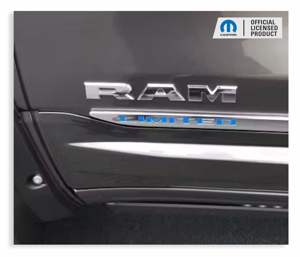Custom Ram Lettering LIMITED Door Molding Lettering Inlay Decal - 2019-2025 Ram 1500 Limite ...