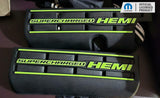 Supercharged Hemi Engine Cover Overlay Decals - SRT Hellcat Charger & Challenger