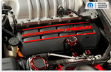 Supercharged Hemi Engine Cover Overlay Decals - Durango SRT Hellcat