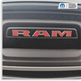 RAM Grille Emblem Overlay Decal   - 2019-2024 Ram 1500 Classic Warlock