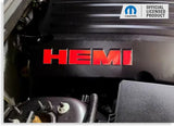 HEMI Lettering Engine Cover Decals - 06-23 Charger R/T