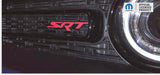 SRT Front and Rear Badge Overlay Decals - 2015-2018 Dodge Challenger SRT 392