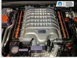Supercharged Hemi Engine Cover Overlay Decals - Durango SRT Hellcat