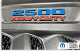 2500 Sport Performance Hood Emblem Number Overlay Decals - 2023-2026 Ram 2500 Laramie, Rebel, Power Wagon
