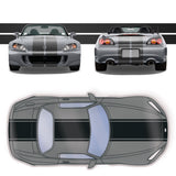 Dual 11" Racing Stripes Self Healing Vinyl fits Honda S2000 2003 to 2009