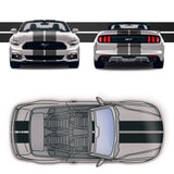 Dual 11" Racing Stripes Self Healing fits Ford Mustang Convertible 2016 to 2022