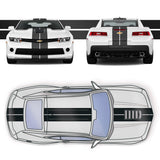 Dual 8" Racing Stripe w/pins Self Healing Vinyl fits Chevy Camaro 2010 to 2015