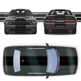 Dual 11" with pinstripes & .5" gap Racing Stripes Self Healing Vinyl fits Dodge Challenger 2008 2022