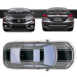 20" Racing Stripes w/pins Self Healing Vinyl fits Honda Civic Si Sedan 2012 - 15