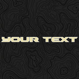 Soft Colors Hood Lettering | Set of 2