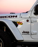 Fender Vent Decal Set | State Flag - fits Wrangler JL & Gladiator JT