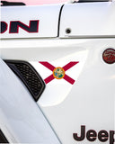 Fender Vent Decal Set | State Flag - fits Wrangler JL & Gladiator JT