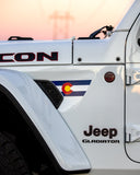 Fender Vent Decal Set | State Flag - fits Wrangler JL & Gladiator JT