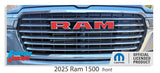 RAM Grille Emblem Overlay Decal   - 2025-2026 Ram 1500