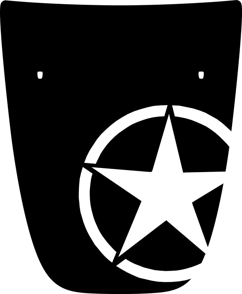 Military Star Sticker Decal - Patriotic Army Star Vinyl Decal For Cars, Trucks, Windows (Multiple Finishes)