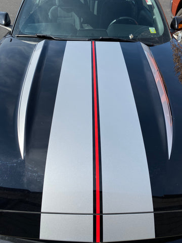 Hood Spear Decals for 2015 - 2021 Ford Mustang