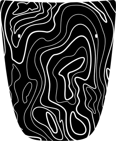Hood "Topographic" Decal Cover for 2020-2021 Jeep Cherokee