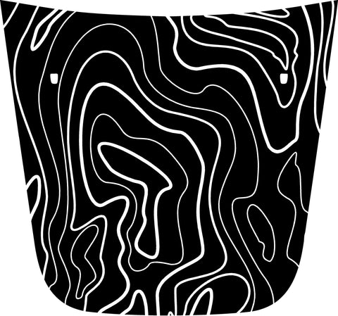 Hood "Topographic" Decal Cover for 2017-2021 Jeep Compass