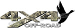 4x4 Off Road Duck Hunting Camouflage Decal