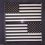 5" American Flag (Black/White) 3M REFLECTIVE Decal set