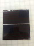 American Flag: 5" 3M Reflective Decal Stickers (x2)