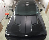 Dodge Challenger 2015 - 2016 Dual Stripe Front Hood Decal Graphic