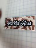 His Not Hers: 8" JDM Slap Sticker Decal