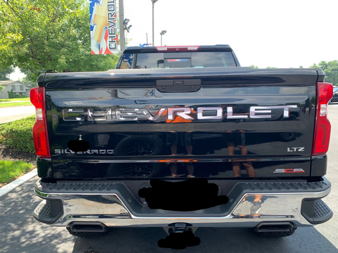 USA Flag Reflective Domed Letters compatible with Silverado 2019-2026 Tailgate USA Flag Reflective Domed Letters compatible with Silverado 2019-2026 Tailgate