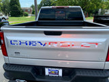 American Flag Tailgate Word Inserts for 2019 - 2024 Chevrolet Silverado Truck