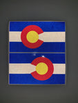 5" Colorado 3M Reflective Sate Flag Decal set