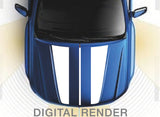 Center Racing Stripes Hood Decal Cover for 2015-2022 Chevrolet Colorado