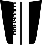 Center "Colorado" Racing Stripes Hood Decal Cover for 2015-2022 Chevrolet Colorado