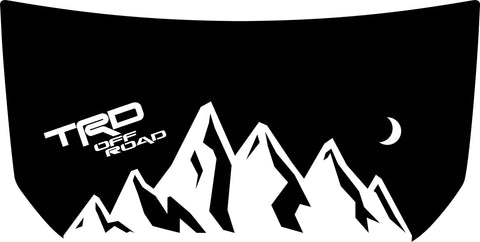 Hood "TRD Off Road" Mountain Decal Cover for 2007-2020 Toyota FJ Cruiser