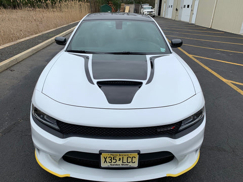 Hood Spears and Front Small Hood Decal Cover for 2015-2021 Dodge Charger