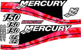 CAMOUFLAGE Replacement Decal Kit For Mercury "150HP" Outboard Motor